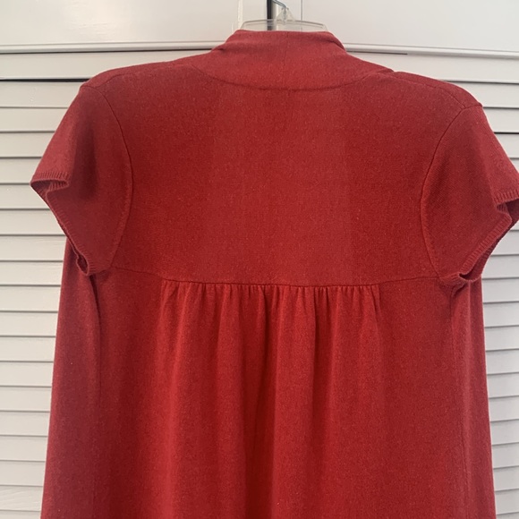 Eileen Fisher Short Sleeve Cardigan Cover Up - Picture 4 of 5